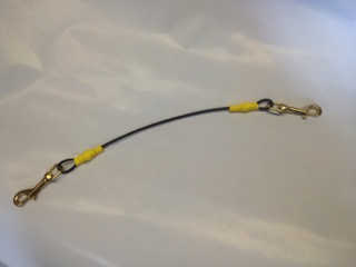 Coupler, nylon coated cable w/snaps #CPLN